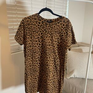 Forever 21 Leopard Print Top - Brown and Black